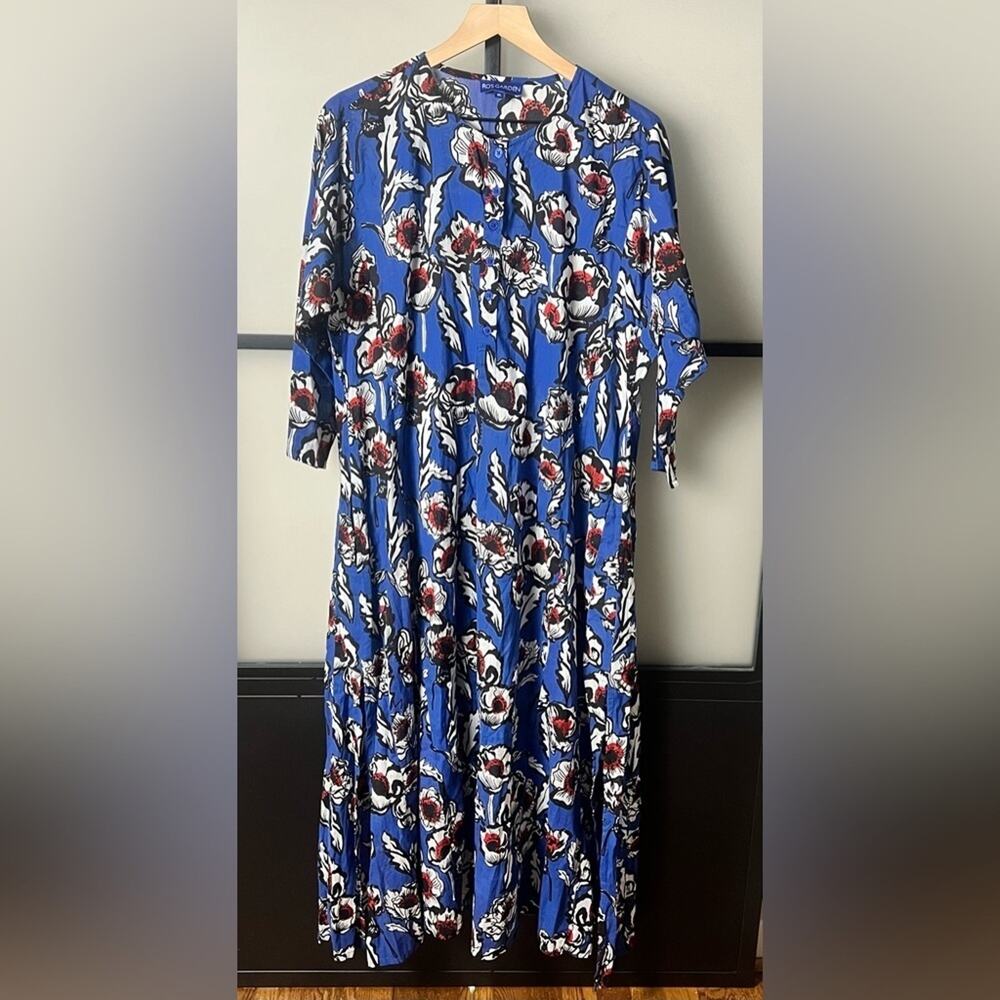 Ro’s Garden Maxi Cotton Shirt Dress Size XL